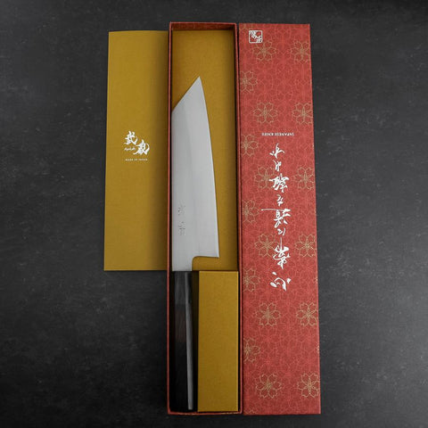 Kiritsuke VG-10 Poliert Büffelhorn und Ebenholz Griff 200mm-[Musashi]-[Japan-Küchenmesser]