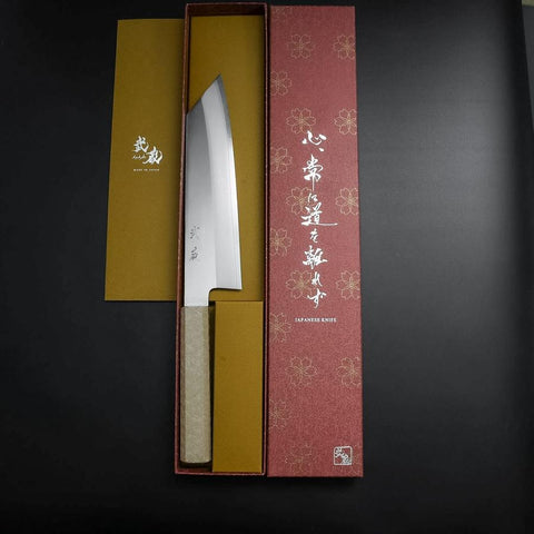 Kiritsuke VG-10 Poliert Weißer Urushi Griff 200mm-[Musashi]-[Japan-Küchenmesser]