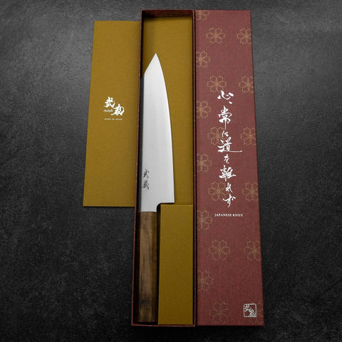 Kiritsuke VG-10 Polished Ovangkol Handle 210mm-[Musashi]-[Japanese-Kitchen-Knives]