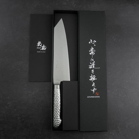 Kiritsuke VG-5 Polished Western Stainless Handle 195mm (7.7”)-[Musashi]-[Japan-Küchenmesser]