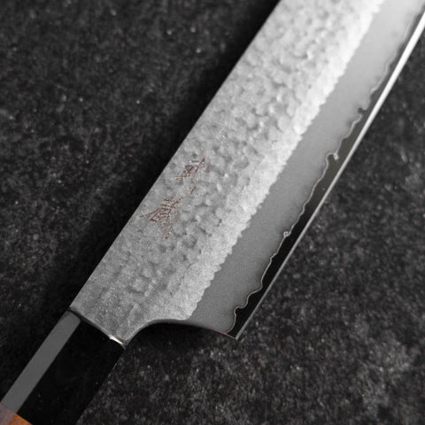 Kiritsuke VG-5 Tsuchime Büffelhorn und Bubinga Griff 200mm-[Musashi]-[Japan-Küchenmesser]