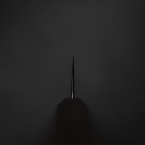 Kiritsuke White Steel #1 Poliert Sumi Urushi Griff 240mm-[Musashi]-[Japan-Küchenmesser]