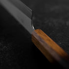 Kiritsuke White Steel #1 Poliert Yaki Urushi Griff 240mm-[Musashi]-[Japan-Küchenmesser]