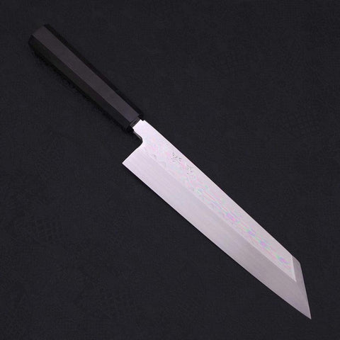 Kiritsuke White Steel #2, Kagami Finish Honyaki Büffelhorn und Ebenholz Griff, 240mm-[Musashi]-[Japan-Küchenmesser]