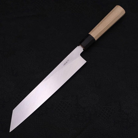Kiritsuke White Steel #2 Kasumi Büffelhorn und Magnolienholz Griff 240mm-[Musashi]-[Japan-Küchenmesser]
