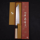 Kiritsuke White Steel #2 Kasumi Büffelhorn und Magnolienholz Griff 240mm-[Musashi]-[Japan-Küchenmesser]
