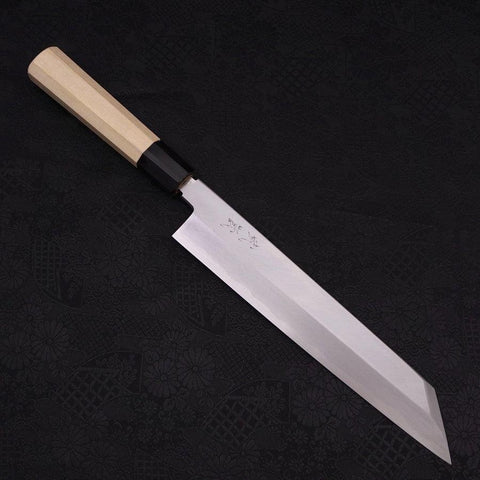 Kiritsuke White Steel #2 Kasumi Büffelhorn und Magnolienholz Griff 240mm-[Musashi]-[Japan-Küchenmesser]