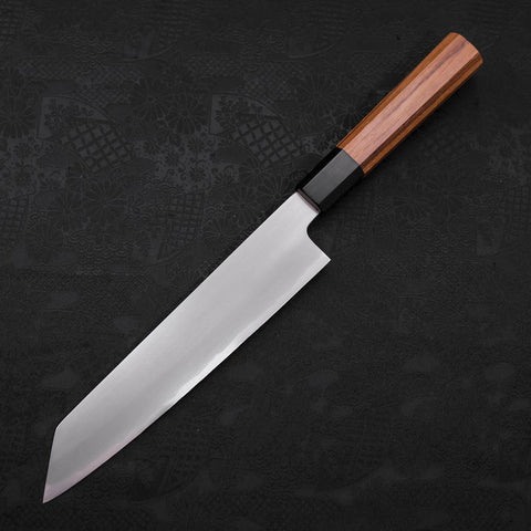 Kiritsuke White Steel #2 Kasumi Büffelhorn und Teakholz Griff 210mm-[Musashi]-[Japan-Küchenmesser]