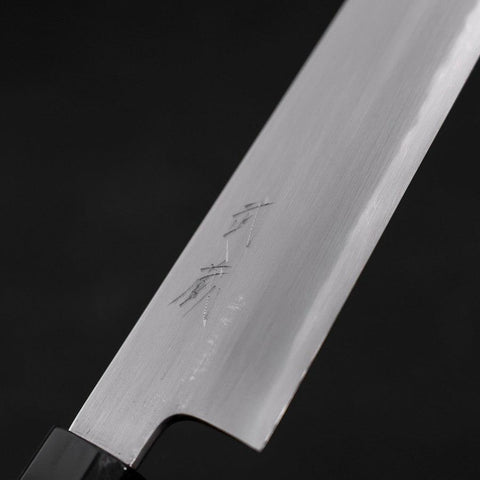 Kiritsuke White Steel #2 Kasumi Büffelhorn und Teakholz Griff 210mm-[Musashi]-[Japan-Küchenmesser]