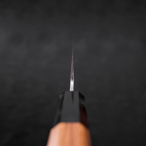 Kiritsuke White Steel #2 Kasumi Büffelhorn und Teakholz Griff 210mm-[Musashi]-[Japan-Küchenmesser]