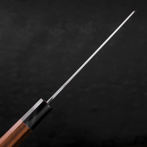 Kiritsuke White Steel #2 Kasumi Büffelhorn und Teakholz Griff 210mm-[Musashi]-[Japan-Küchenmesser]