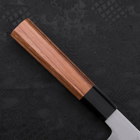 Kiritsuke White Steel #2 Kasumi Büffelhorn und Teakholz Griff 210mm-[Musashi]-[Japan-Küchenmesser]