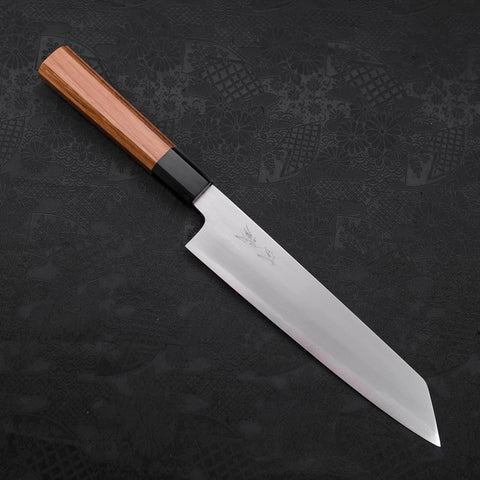 Kiritsuke White Steel #2 Kasumi Büffelhorn und Teakholz Griff 210mm-[Musashi]-[Japan-Küchenmesser]