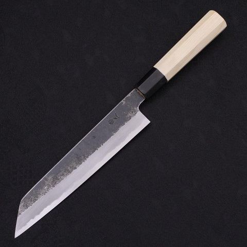 Kiritsuke White Steel #2 Kurouchi Büffelhorn und Magnolienholz Griff 200mm-[Musashi]-[Japan-Küchenmesser]