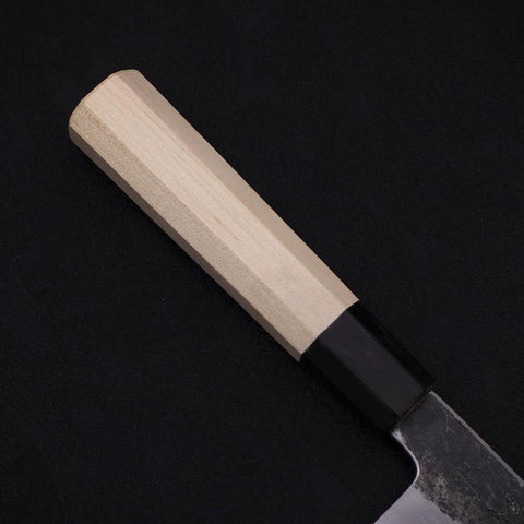 Kiritsuke White Steel #2 Kurouchi Büffelhorn und Magnolienholz Griff 200mm-[Musashi]-[Japan-Küchenmesser]