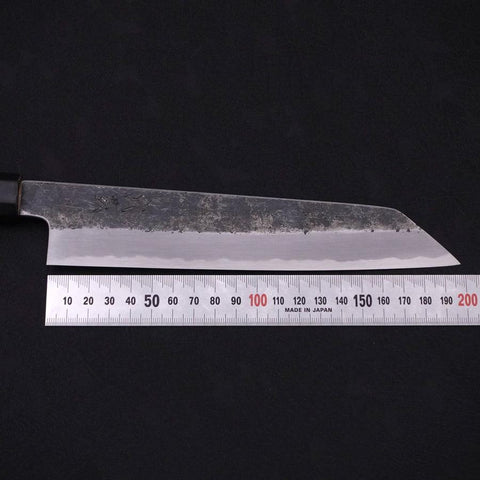 Kiritsuke White Steel #2 Kurouchi Büffelhorn und Magnolienholz Griff 200mm-[Musashi]-[Japan-Küchenmesser]
