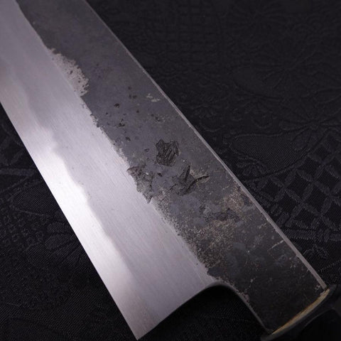 Kiritsuke White Steel #2 Kurouchi Büffelhorn und Magnolienholz Griff 240mm-[Musashi]-[Japan-Küchenmesser]
