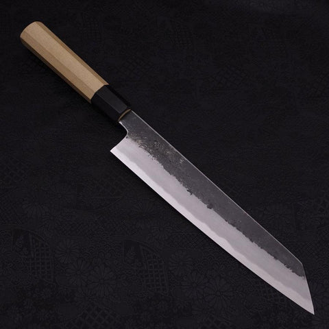 Kiritsuke White Steel #2 Kurouchi Büffelhorn und Magnolienholz Griff 240mm-[Musashi]-[Japan-Küchenmesser]