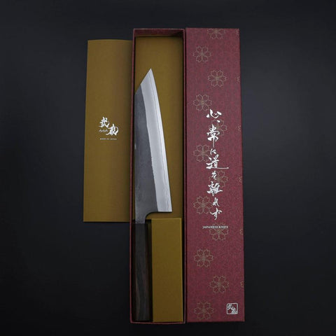 Kiritsuke White Steel #2 Kurouchi Nashiji Eschenholz Griff 210mm-[Musashi]-[Japan-Küchenmesser]