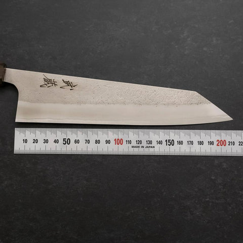 Kiritsuke White Steel #2 Nashiji Asch-Holz 210mm-[Musashi]-[Japan-Küchenmesser]