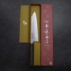 Kiritsuke White Steel #2 Nashiji Asch-Holz 210mm-[Musashi]-[Japan-Küchenmesser]