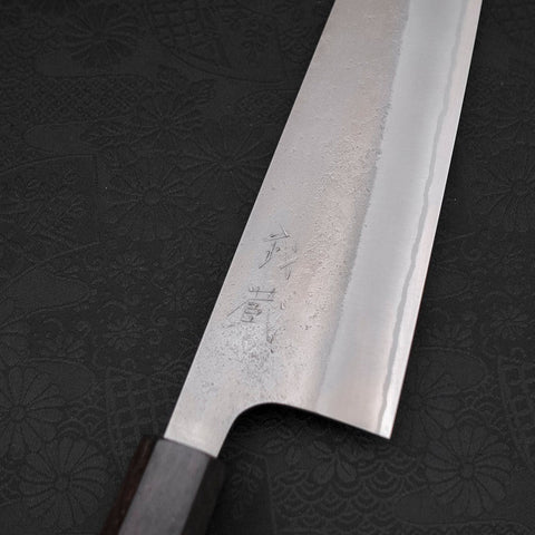 Kiritsuke White Steel #2, Nashiji Ebenholz Griff,210mm-[Musashi]-[Japan-Küchenmesser]