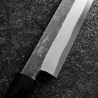 Kiritsuke Yanagiba Blue Steel #2 Kurouchi Büffelhorn und Wenge Griff 240mm-[Musashi]-[Japan-Küchenmesser]
