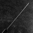Kiritsuke Yanagiba Blue Steel #2 Kurouchi Büffelhorn und Wenge Griff 240mm-[Musashi]-[Japan-Küchenmesser]
