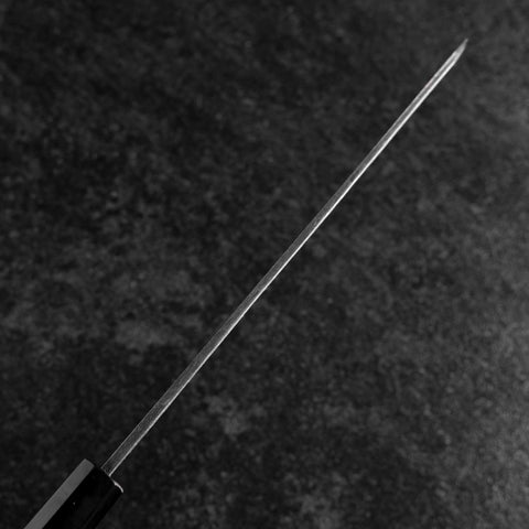 Kiritsuke Yanagiba Blue Steel #2 Kurouchi Büffelhorn und Wenge Griff 240mm-[Musashi]-[Japan-Küchenmesser]