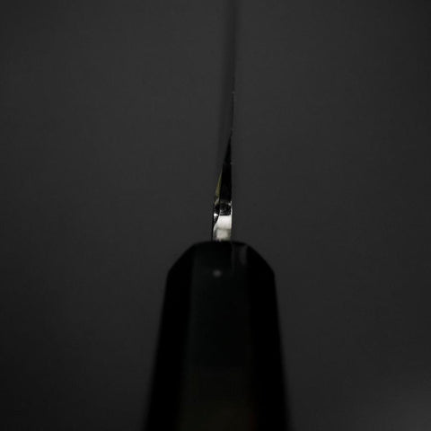 Kiritsuke Yanagiba Silver Steel #3 Kasumi Büffelhorn und Ebenholz Griff 270mm-[Musashi]-[Japan-Küchenmesser]