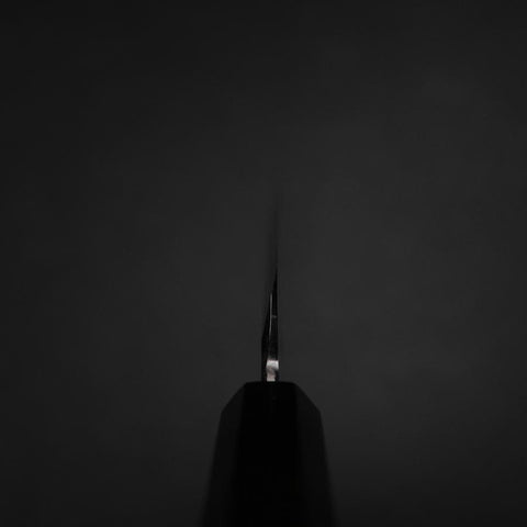 Kiritsuke Yanagiba Silver Steel #3 Kasumi Büffelhorn und Ebenholz Griff 300mm-[Musashi]-[Japan-Küchenmesser]