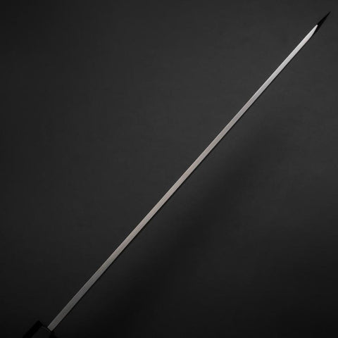 Kiritsuke Yanagiba Silver Steel #3 Kasumi Büffelhorn und Ebenholz Griff 300mm-[Musashi]-[Japan-Küchenmesser]