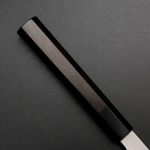 Kiritsuke Yanagiba Silver Steel #3 Kasumi Büffelhorn und Ebenholz Griff 300mm-[Musashi]-[Japan-Küchenmesser]