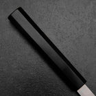 Kiritsuke Yanagiba Silver Steel #3 Kasumi Büffelhorn und Ebenholz Griff 300mm-[Musashi]-[Japan-Küchenmesser]