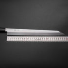 Kiritsuke Yanagiba Silver Steel #3 Kasumi Büffelhorn und Ebenholz Griff 300mm-[Musashi]-[Japan-Küchenmesser]