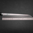 Kiritsuke Yanagiba Silver Steel #3 Kasumi Büffelhorn und Ebenholz Griff 300mm-[Musashi]-[Japan-Küchenmesser]