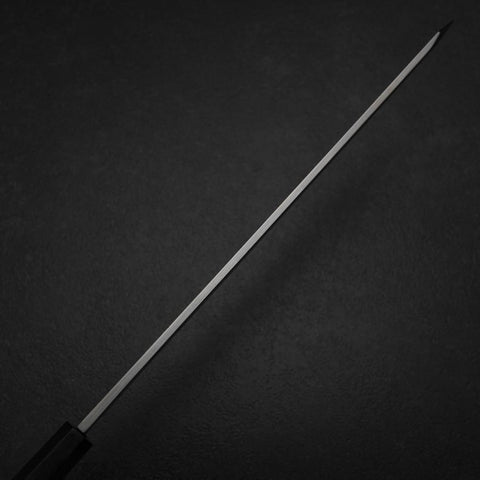 Kiritsuke Yanagiba Silver Steel #3 Kasumi Büffelhorn und Ebenholz Griff 300mm (Sori)-[Musashi]-[Japan-Küchenmesser]