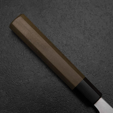 Kiritsuke Yanagiba Silver Steel #3 Kasumi Büffelhorn und Magnolienholz Griff 270mm-[Musashi]-[Japan-Küchenmesser]