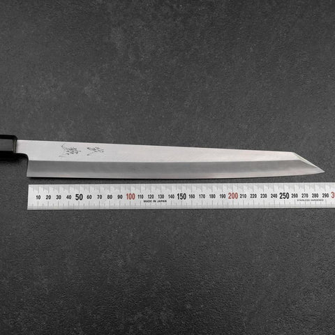 Kiritsuke Yanagiba Silver Steel #3 Kasumi Walnussholz Griff 300mm-[Musashi]-[Japan-Küchenmesser]