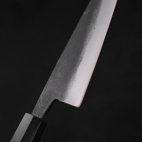 Kobunka Blue Steel #2, Kurouchi Ebenholz Griff, 120mm-[Musashi]-[Japan-Küchenmesser]