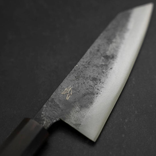 Kobunka Blue Steel #2 Kurouchi Ebenholz Griff 120mm