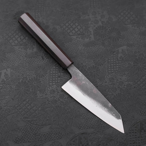 Kobunka Blue Steel #2, Kurouchi Ebenholz Griff, 120mm-[Musashi]-[Japan-Küchenmesser]