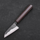 Kobunka Blue Steel #2, Kurouchi Ebenholz Griff, 80mm-[Musashi]-[Japan-Küchenmesser]