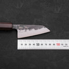 Kobunka Blue Steel #2, Kurouchi Ebenholz Griff, 80mm-[Musashi]-[Japan-Küchenmesser]