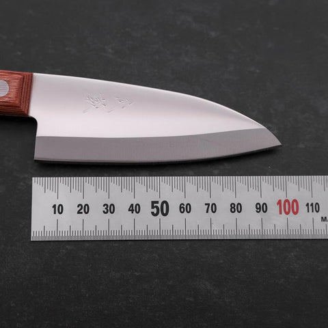 Kodeba AUS-6 Polished Brown Western Handle 95mm (3.7”)-[Musashi]-[Japan-Küchenmesser]