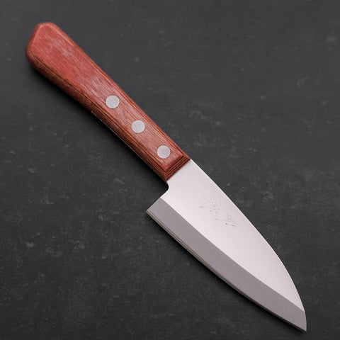 Kodeba AUS-6 Polished Brown Western Handle 95mm (3.7”)-[Musashi]-[Japan-Küchenmesser]
