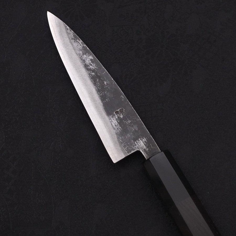 Koyanagi Aogami-Super Kurouchi Büffelhorn und Ebenholz Griff 120mm-[Musashi]-[Japan-Küchenmesser]