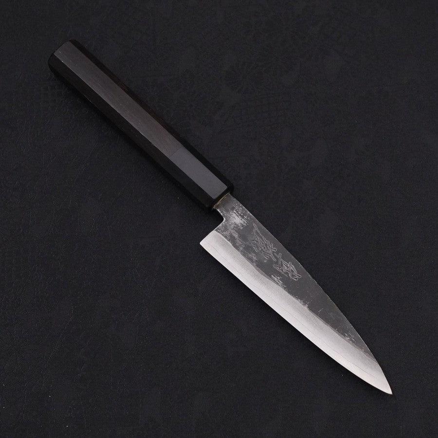 Koyanagi Aogami-Super Kurouchi Büffelhorn und Ebenholz Griff 120mm-[Musashi]-[Japan-Küchenmesser]