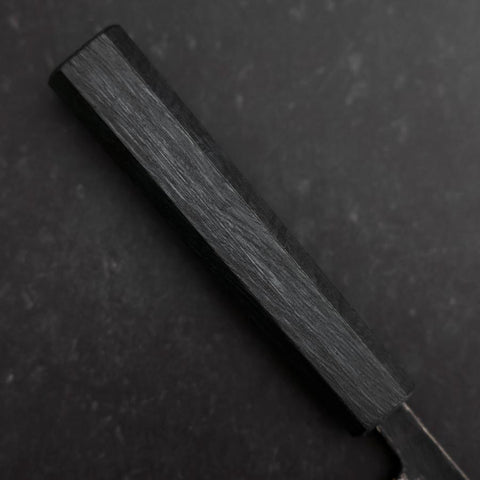 Koyanagi Blue Steel #1 Kurouchi Dunkelblauer Urushi Griff 150mm-[Musashi]-[Japan-Küchenmesser]