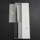 Koyanagi Blue Steel #1 Kurouchi Dunkelblauer Urushi Griff 150mm-[Musashi]-[Japan-Küchenmesser]